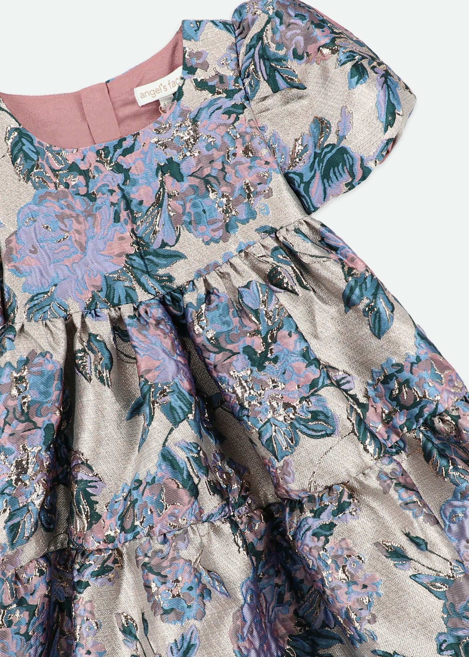 Jordan Flower Jacquard Dress Lilac Rose