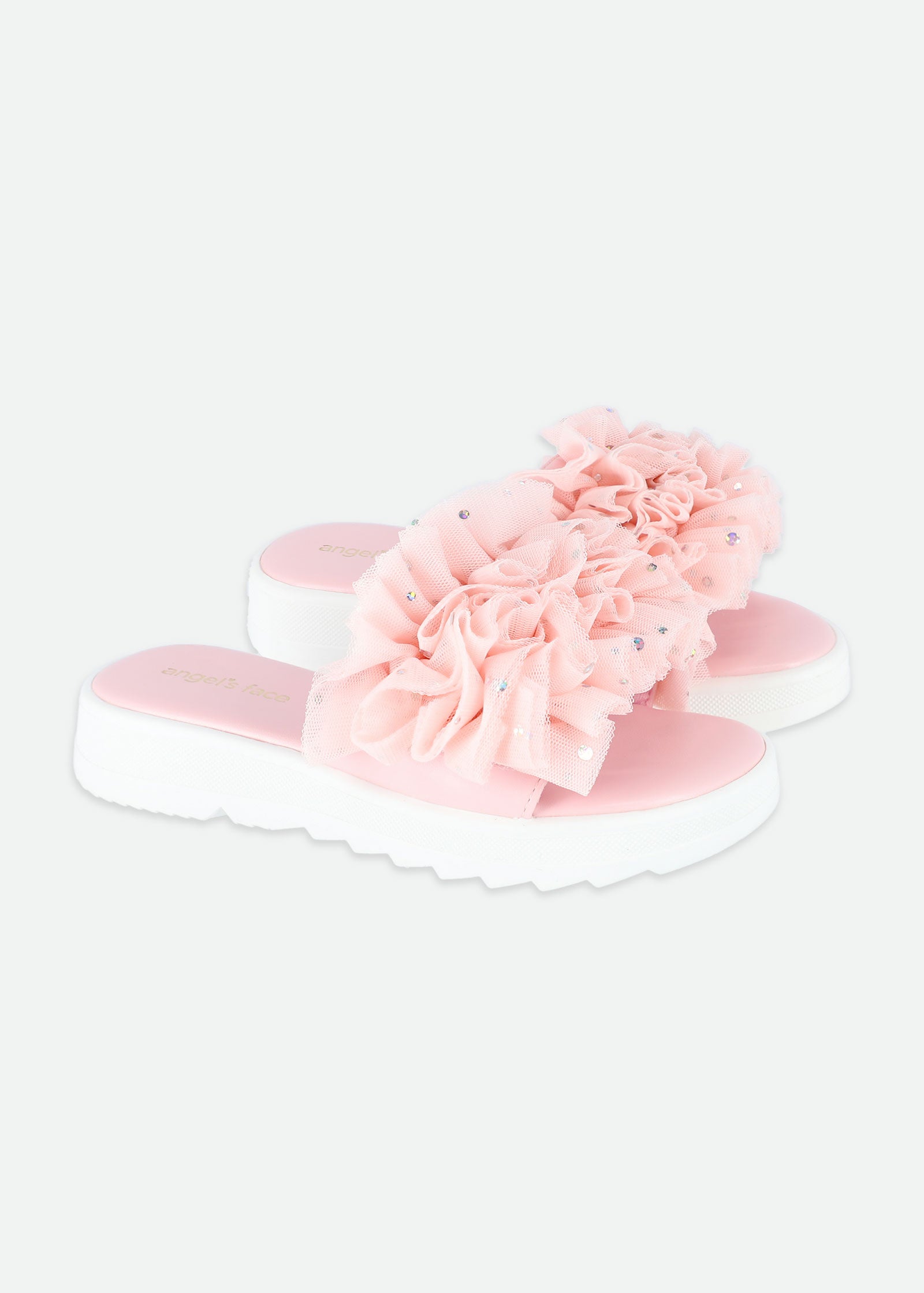 Juliet Sliders Pale Pink