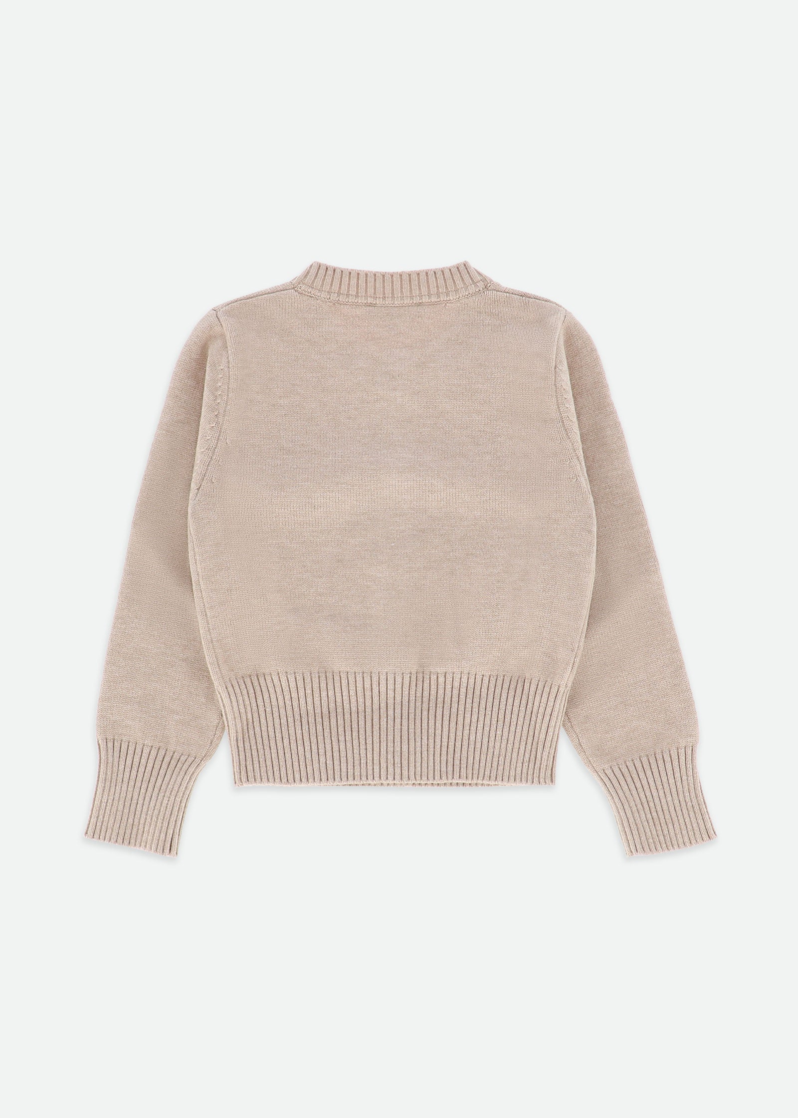Kamala Crystal Studded Cardigan Sand