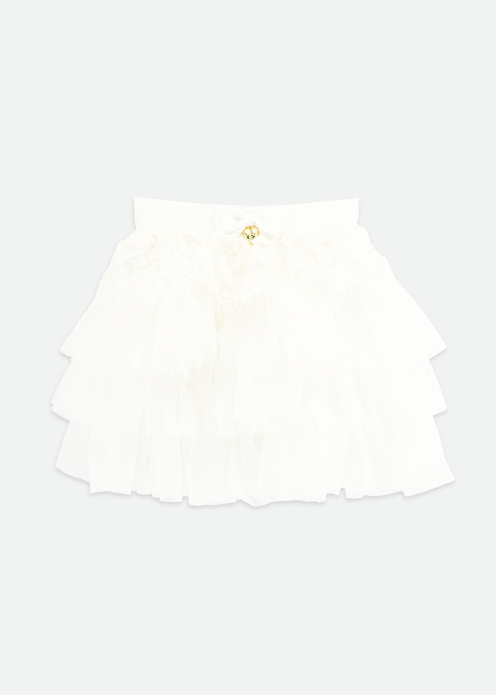 Kamma Lace Trim Skirt Snowdrop