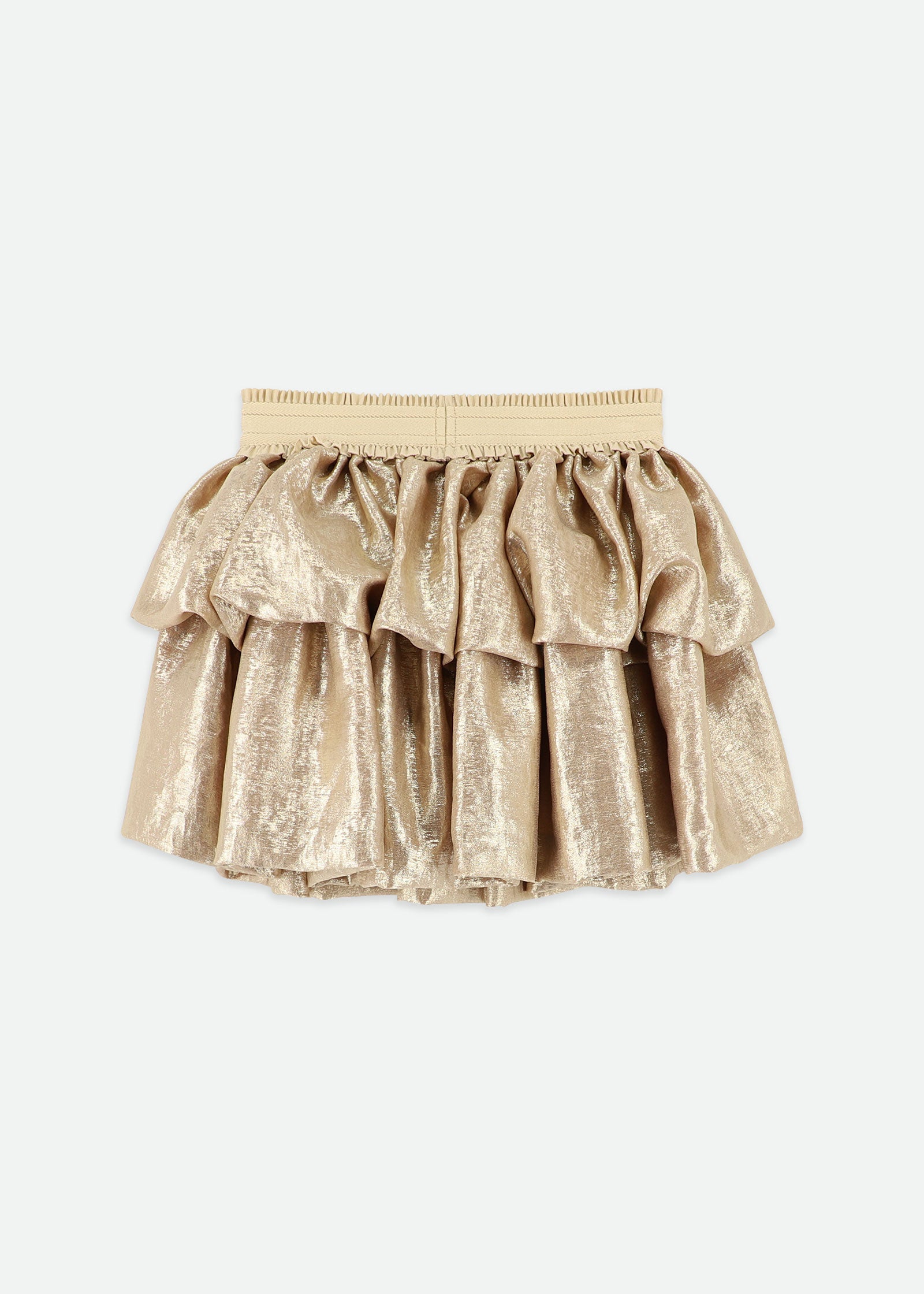 Kazzie Metallic Puff Skirt Gold
