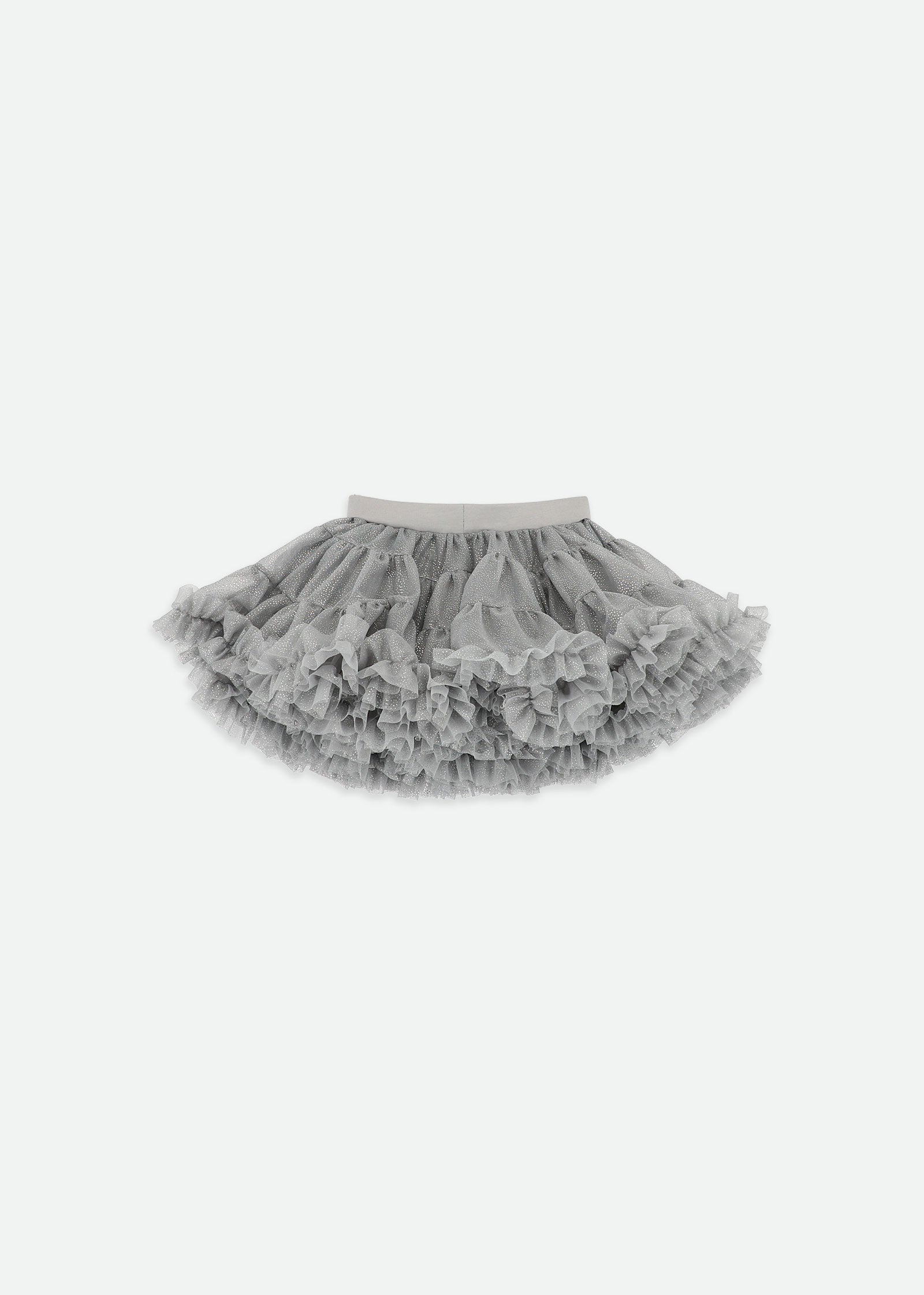 Kitty Sparkle Tulle Baby Tutu Grey