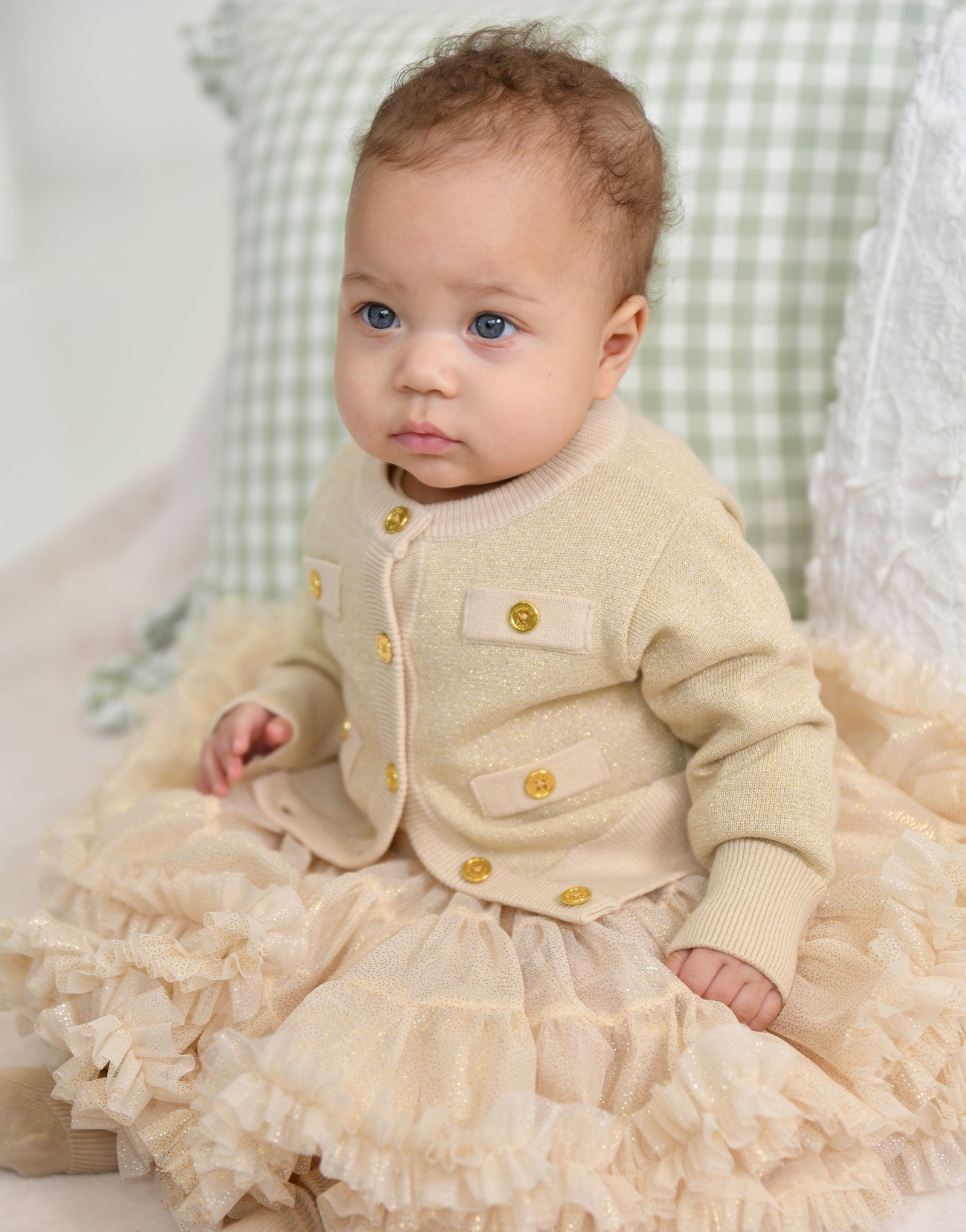 Kitty Sparkle Tulle Baby Tutu Biscuit