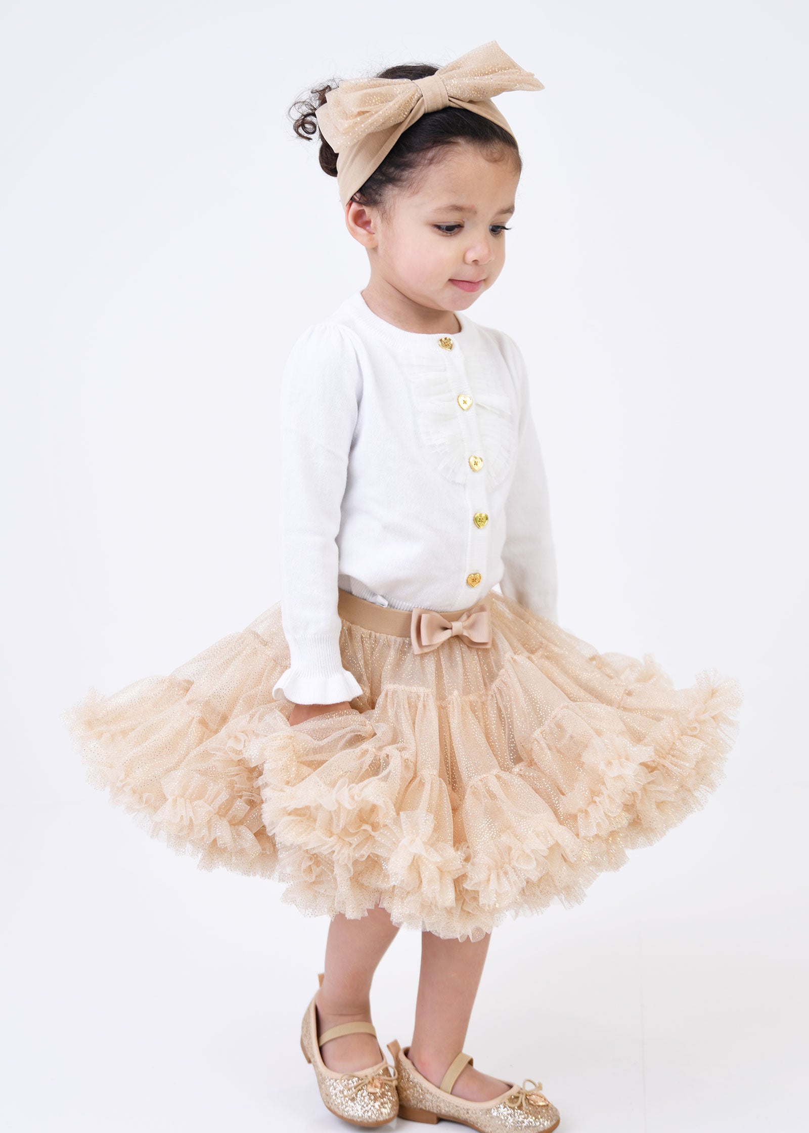 Kitty Baby Sparkle Tutu Sand