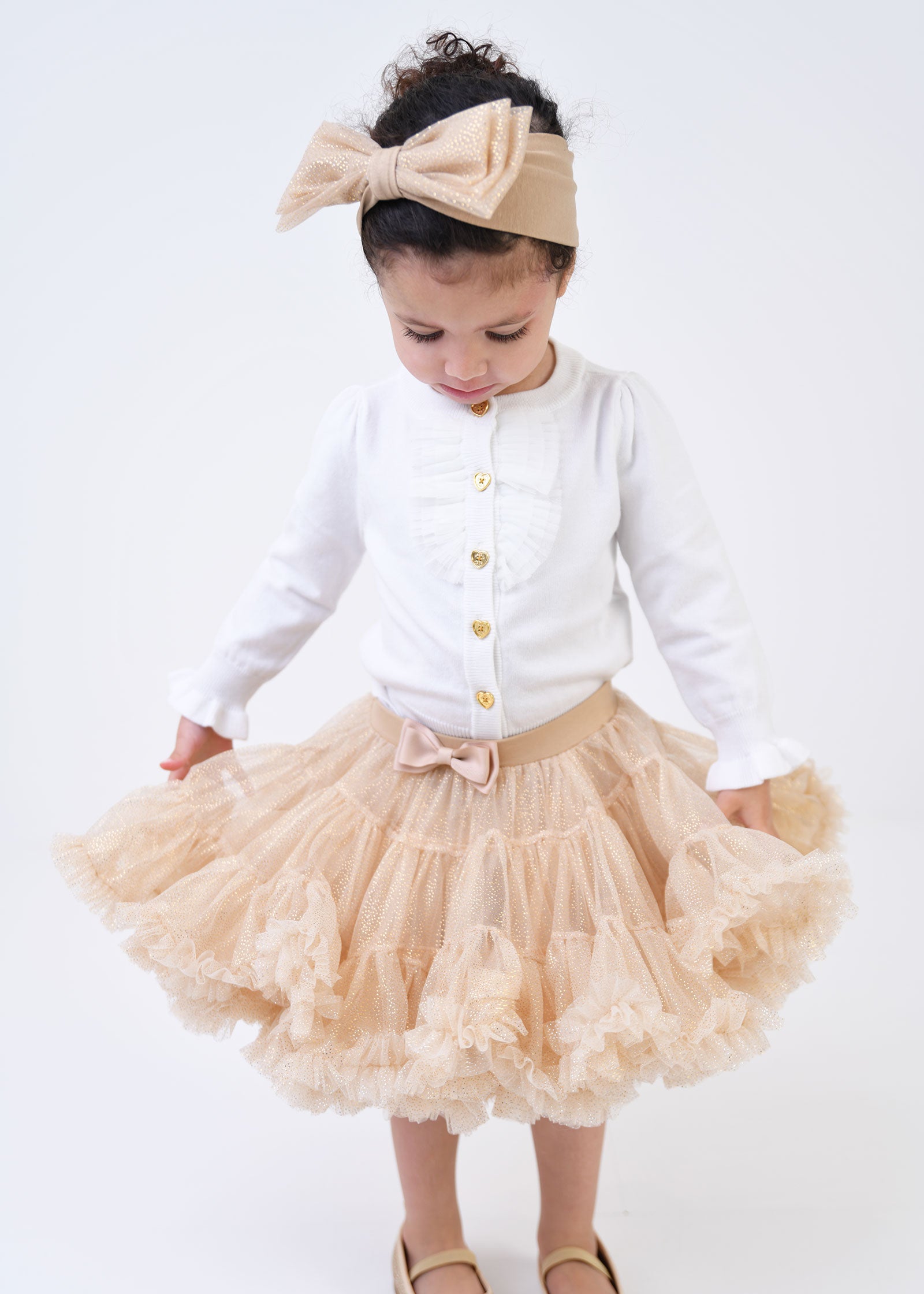 Kitty Baby Sparkle Tutu Sand