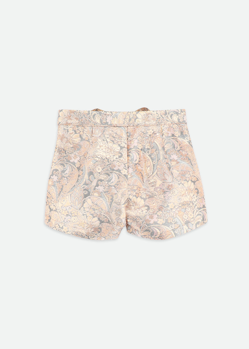 Laetitia Paisley Shorts with Bow Grey