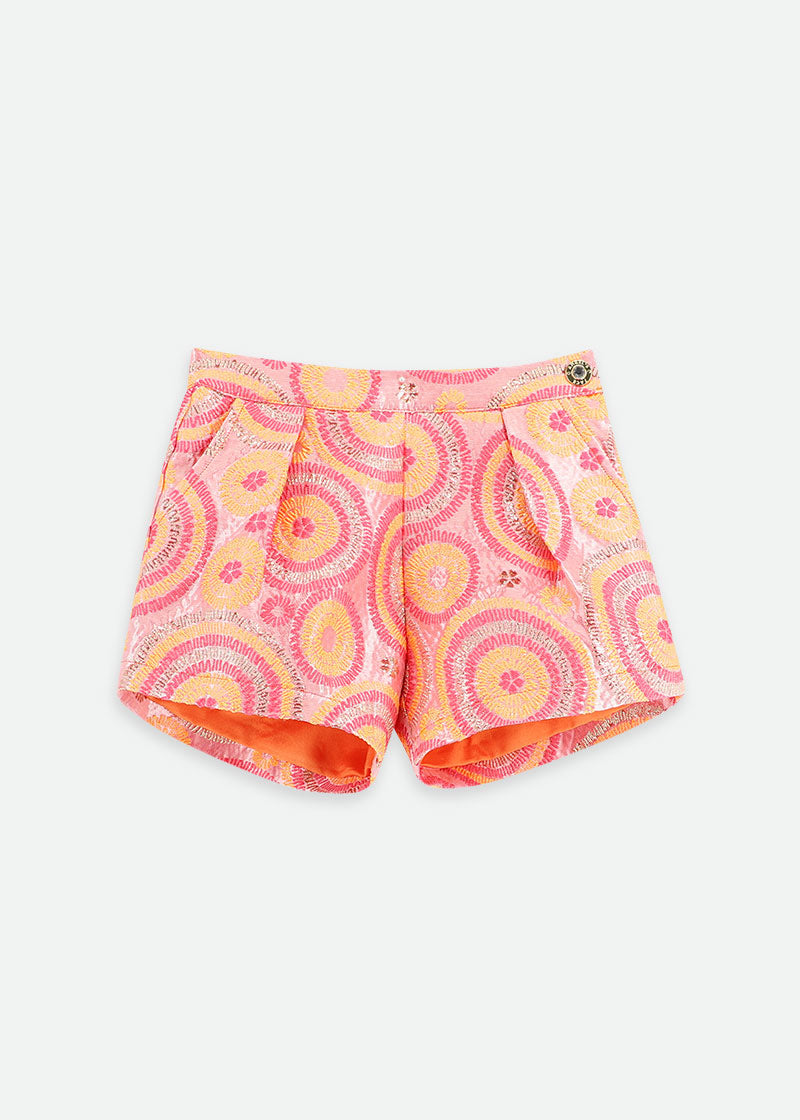 Laetitia Circle Shorts Orange