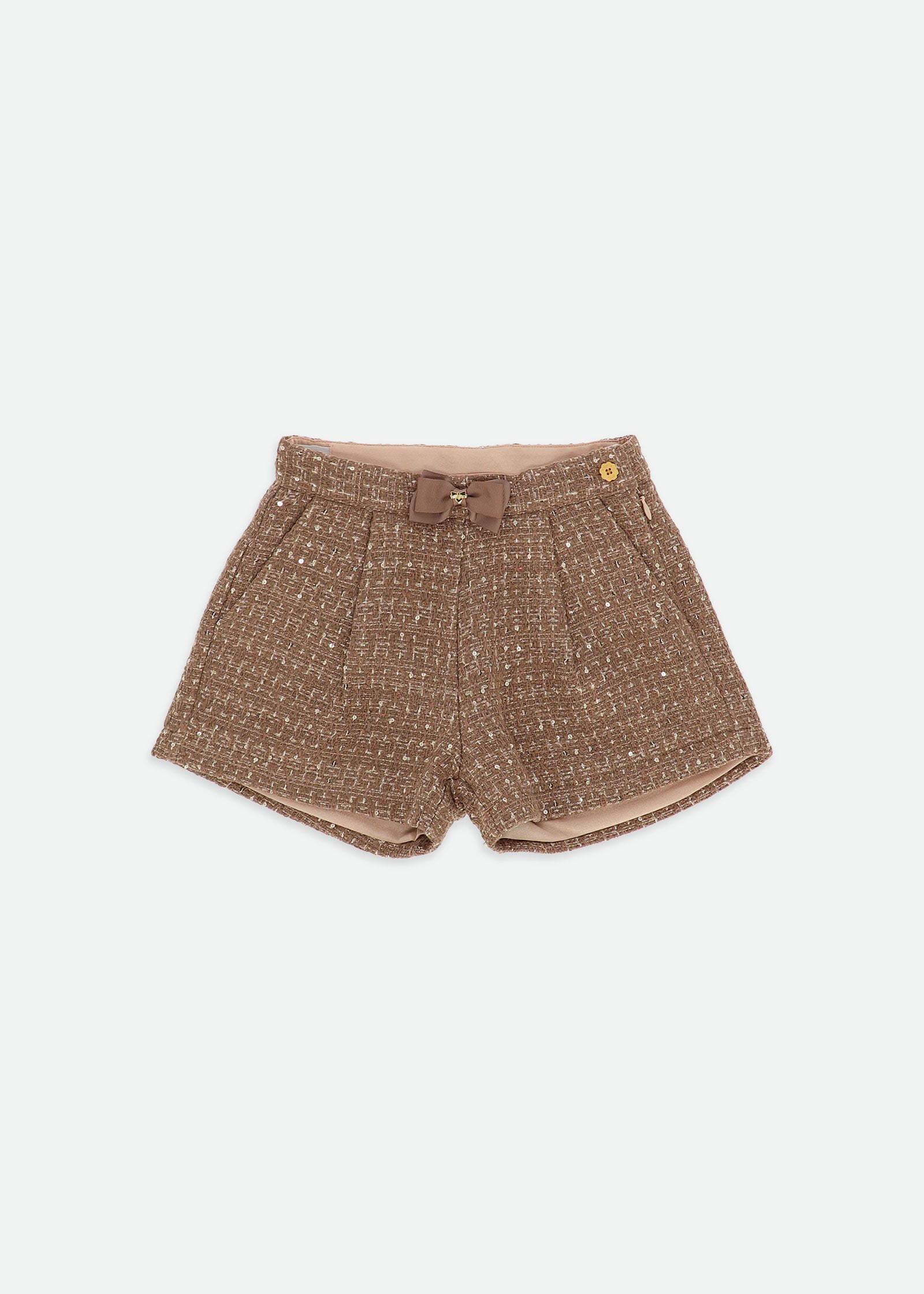 Laetitia Tweed Shorts Toffee
