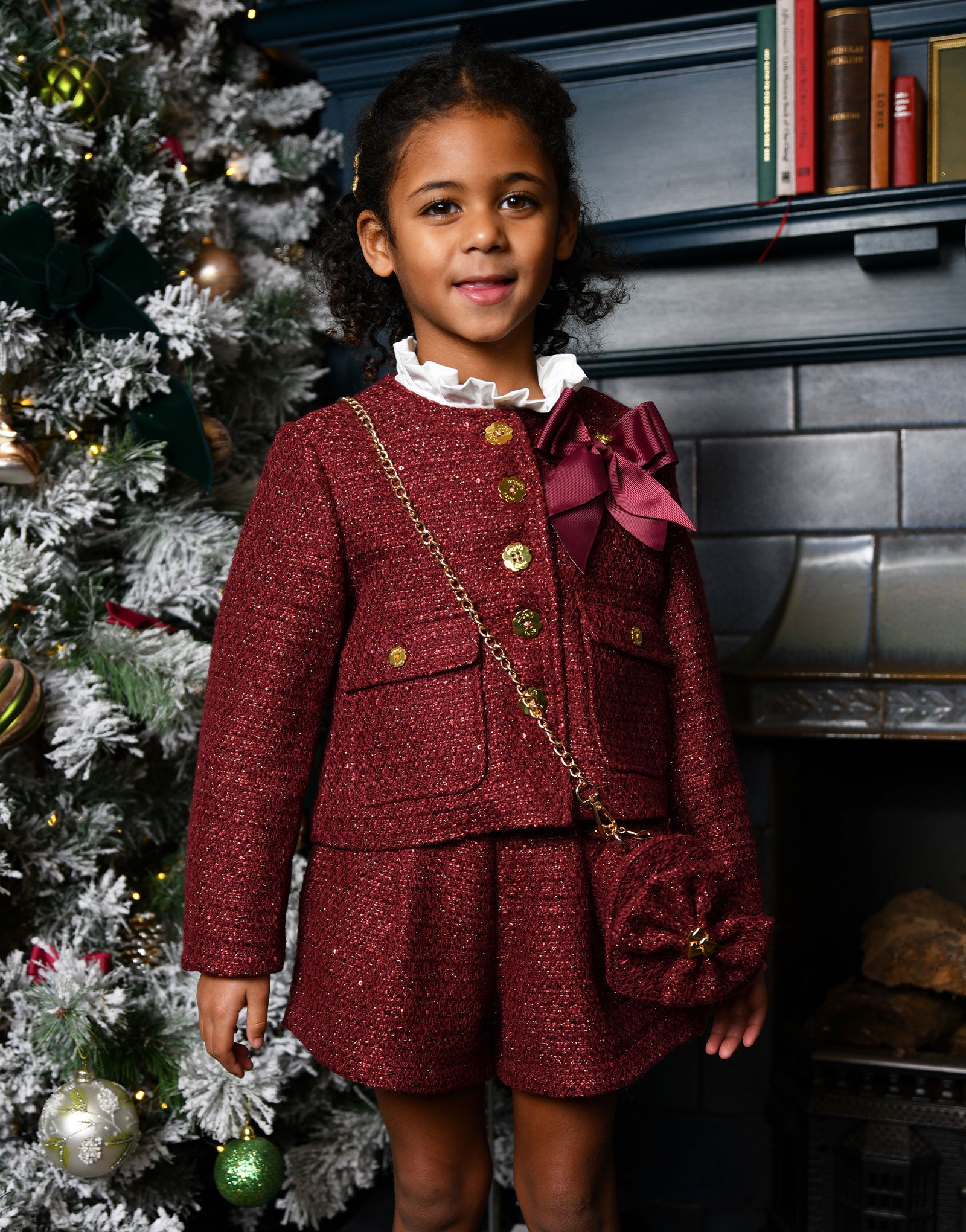 Laetitia Tweed Shorts Port