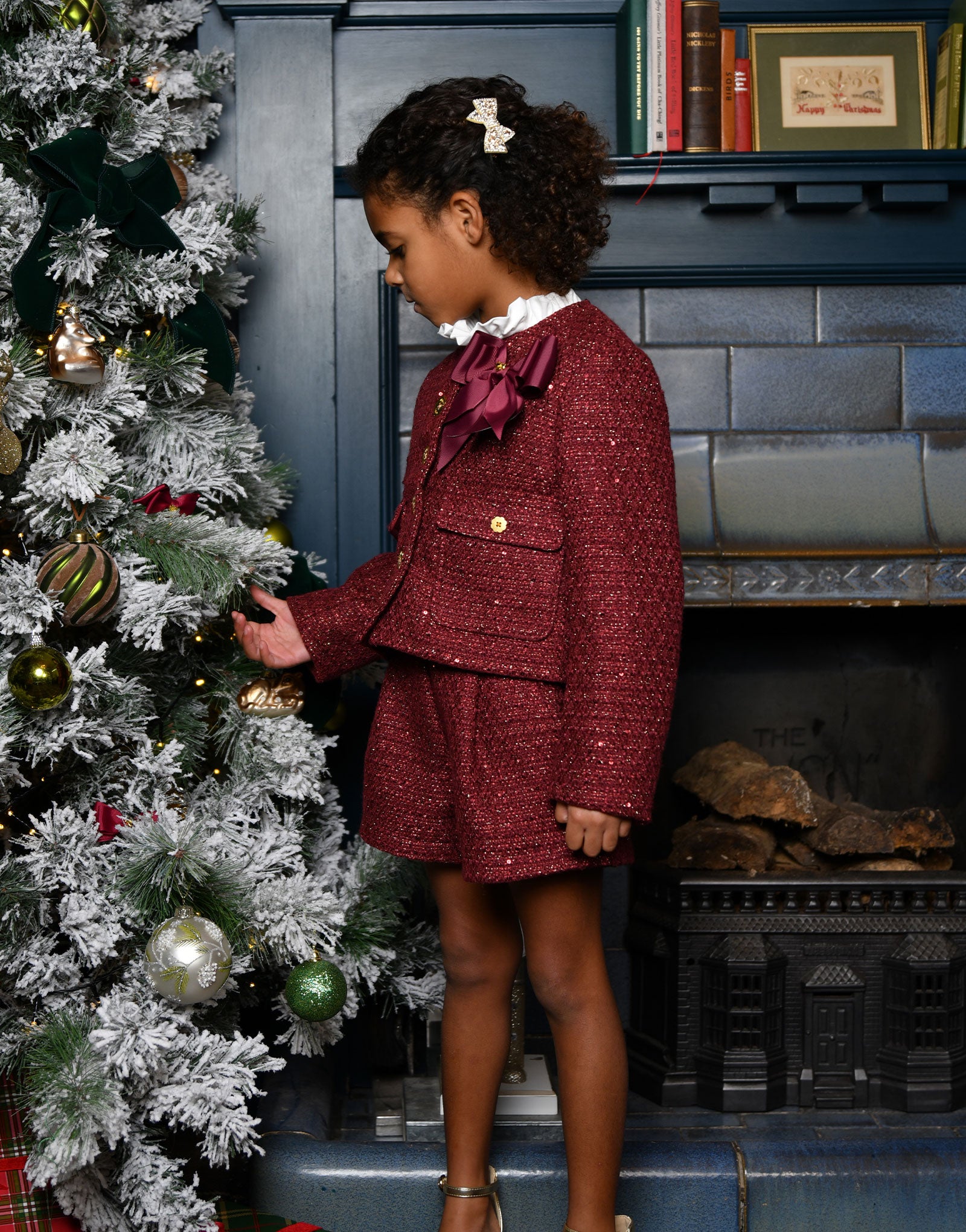 Laetitia Tweed Shorts Port