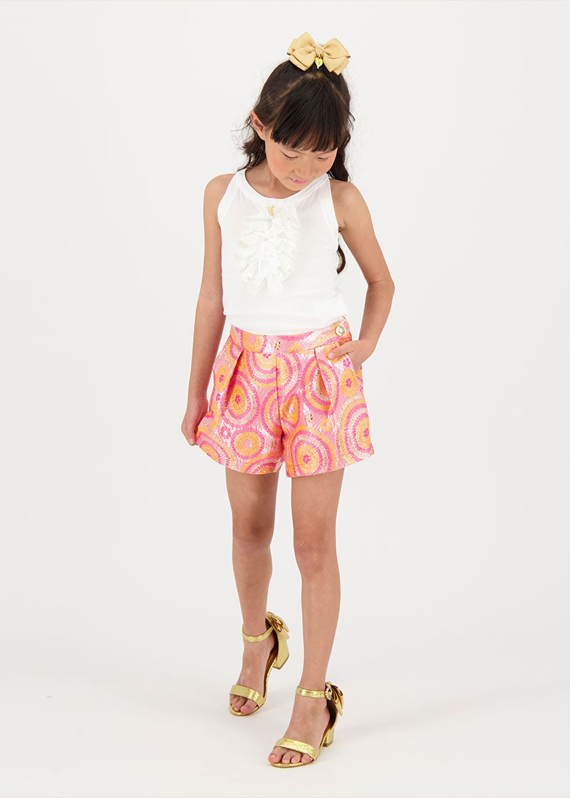 Laetitia Circle Shorts Orange