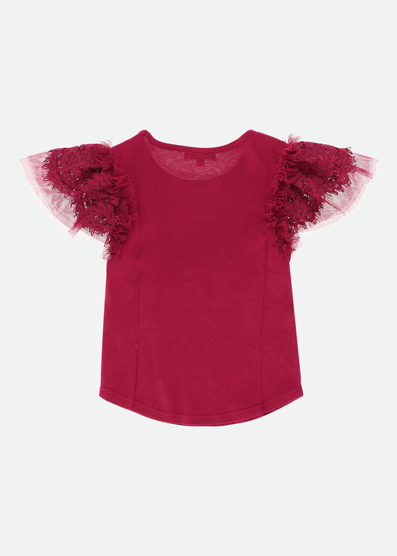 Larisa Top Tibetan Red