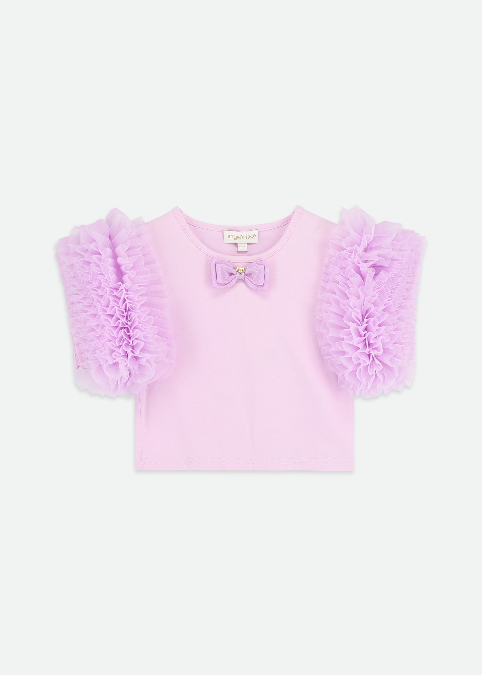 Lessi Puff Tulle Sleeve Top Lavender – Angel's Face