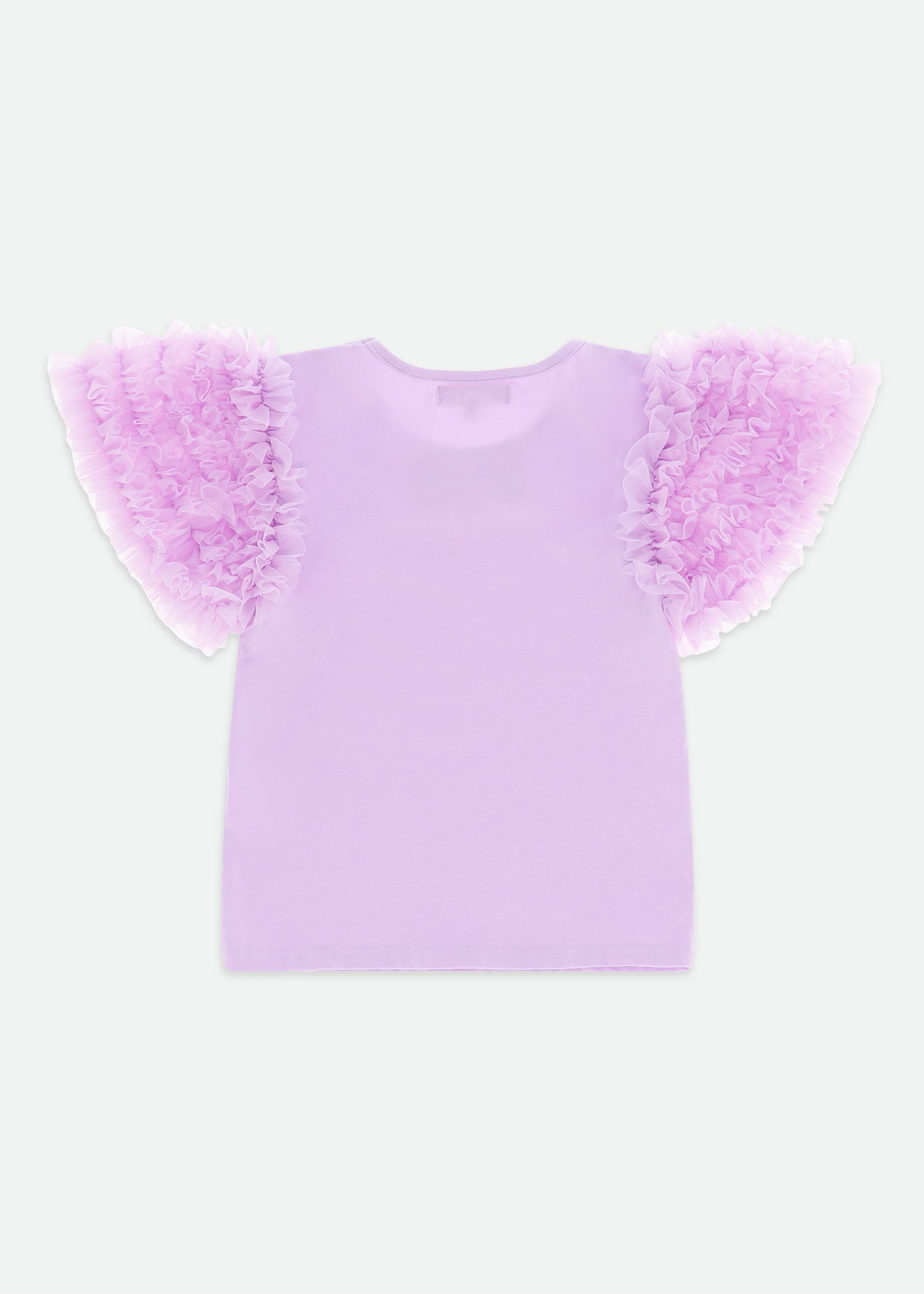 Lexie Tulle Sleeve Top Lilac