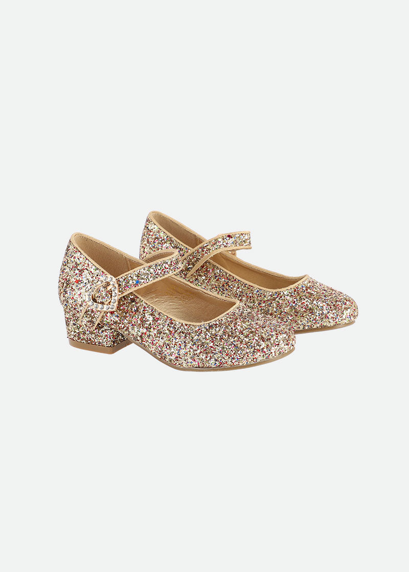 Liza Multi Heeled Shoes Gold