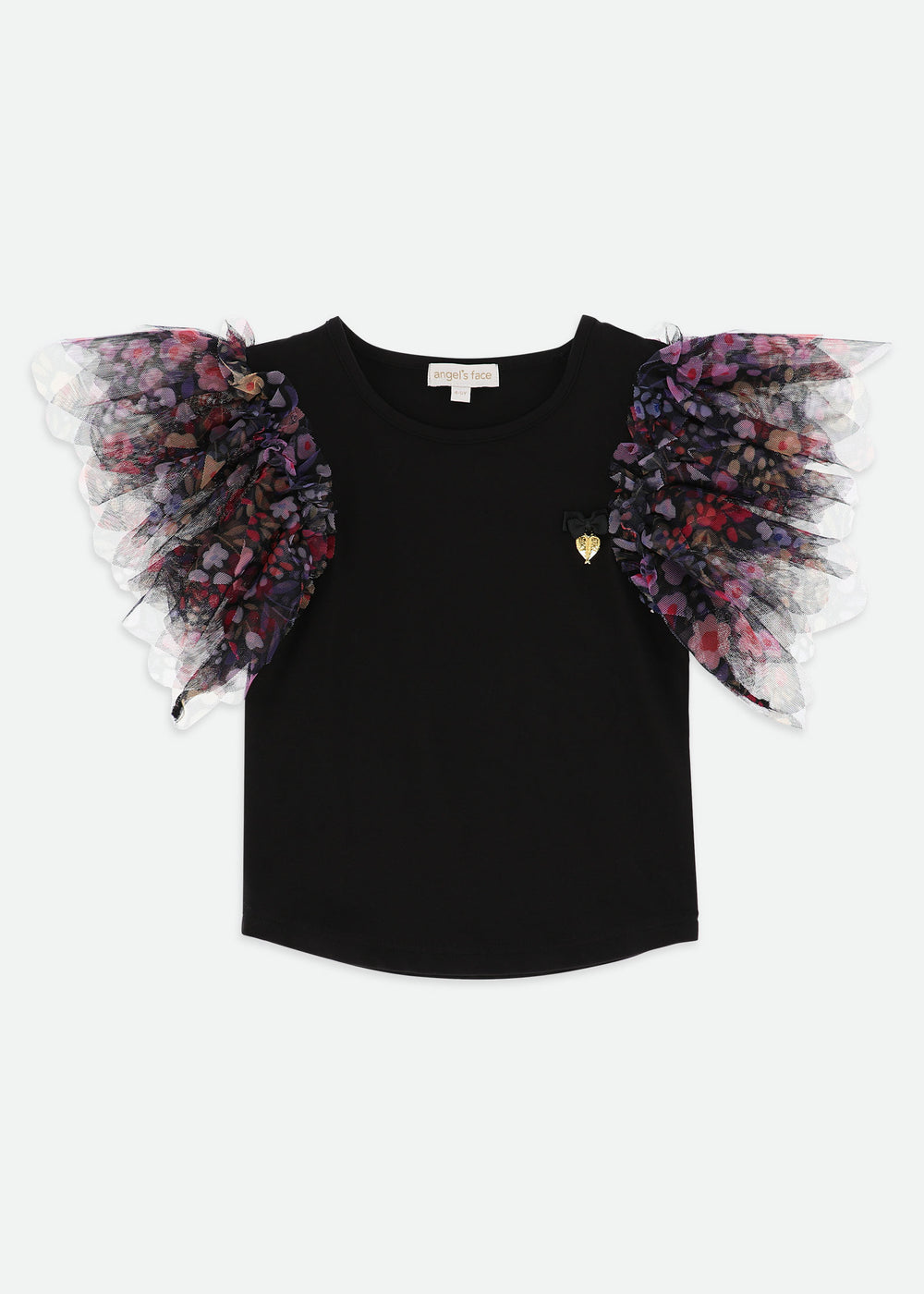 Loretta Millifiori Top Black