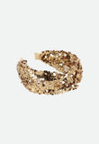 Lourdes Sequin Headband Gold
