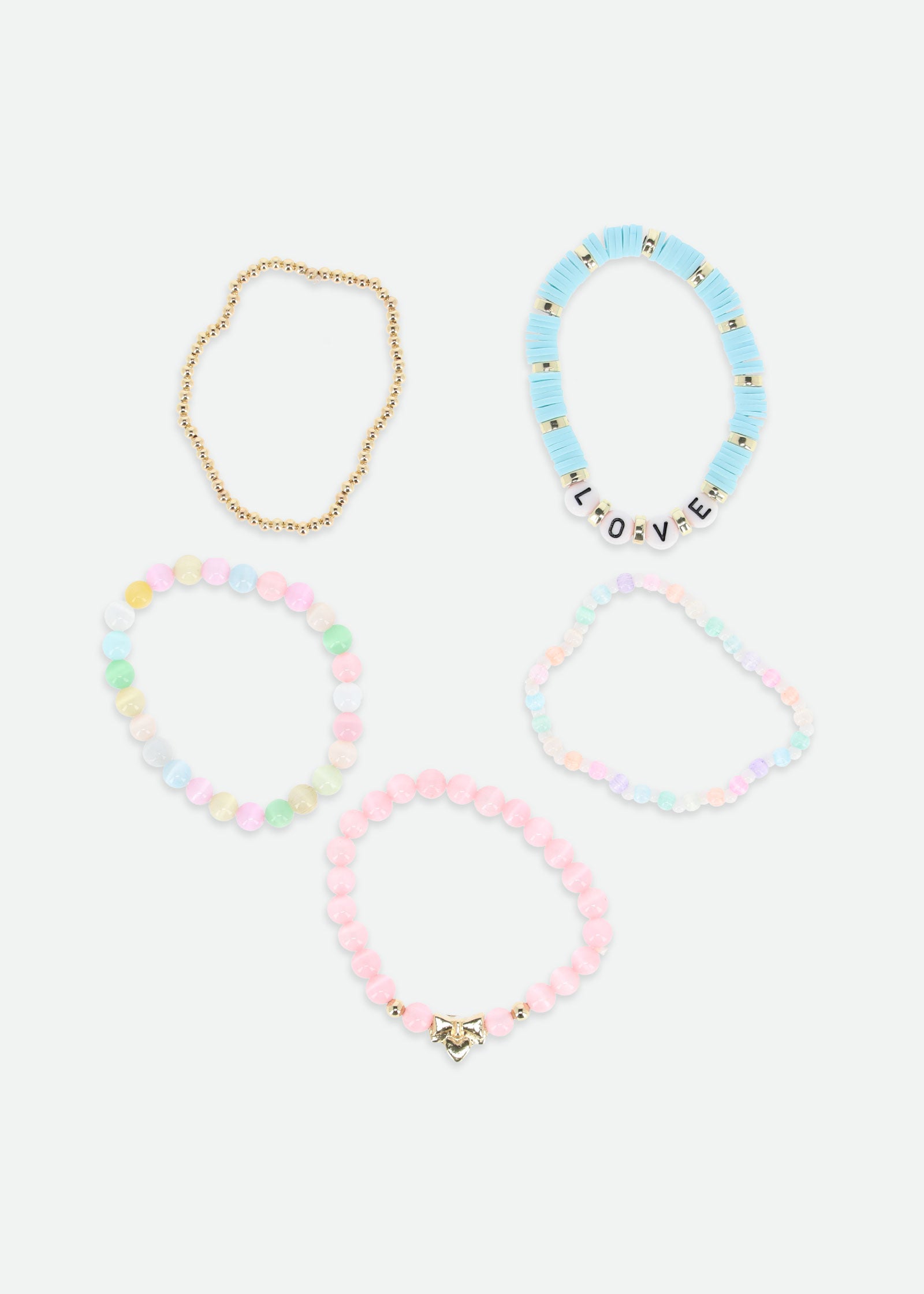 Love Logo Bracelet Set Multi