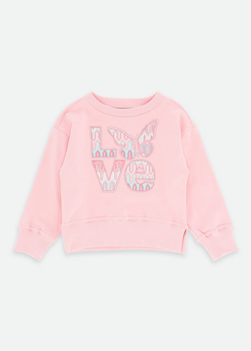 Love Sweatshirt Pale Pink