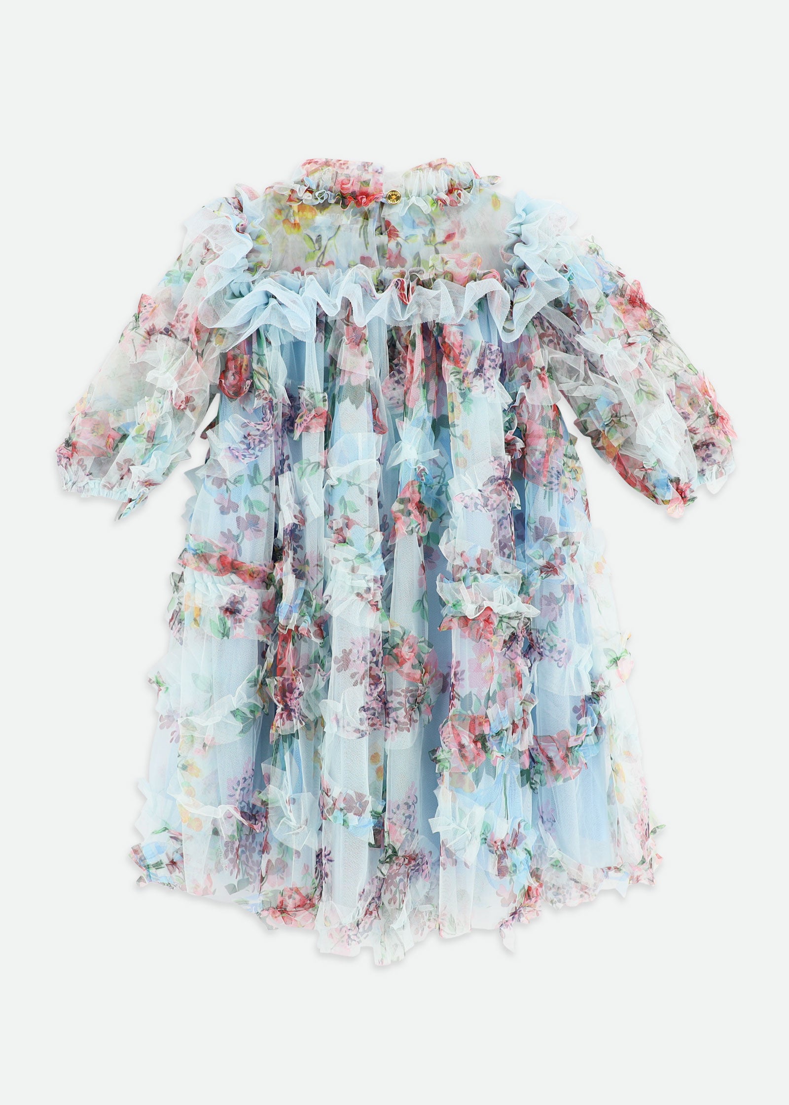 Luella Floral Tulle Dress Baby Blue