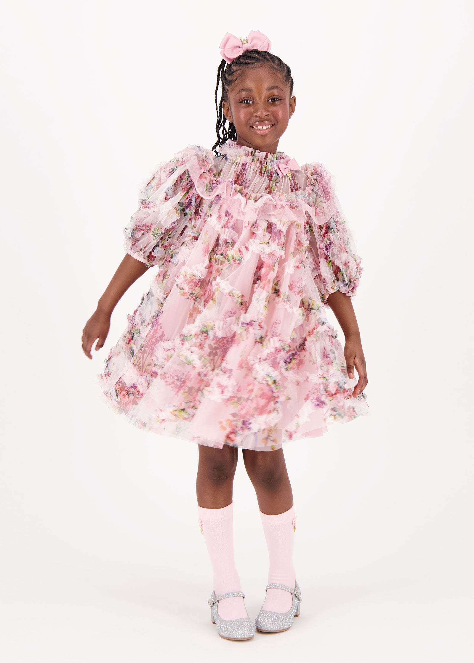 Luella Floral Tulle Dress Tea Rose – Angel's Face