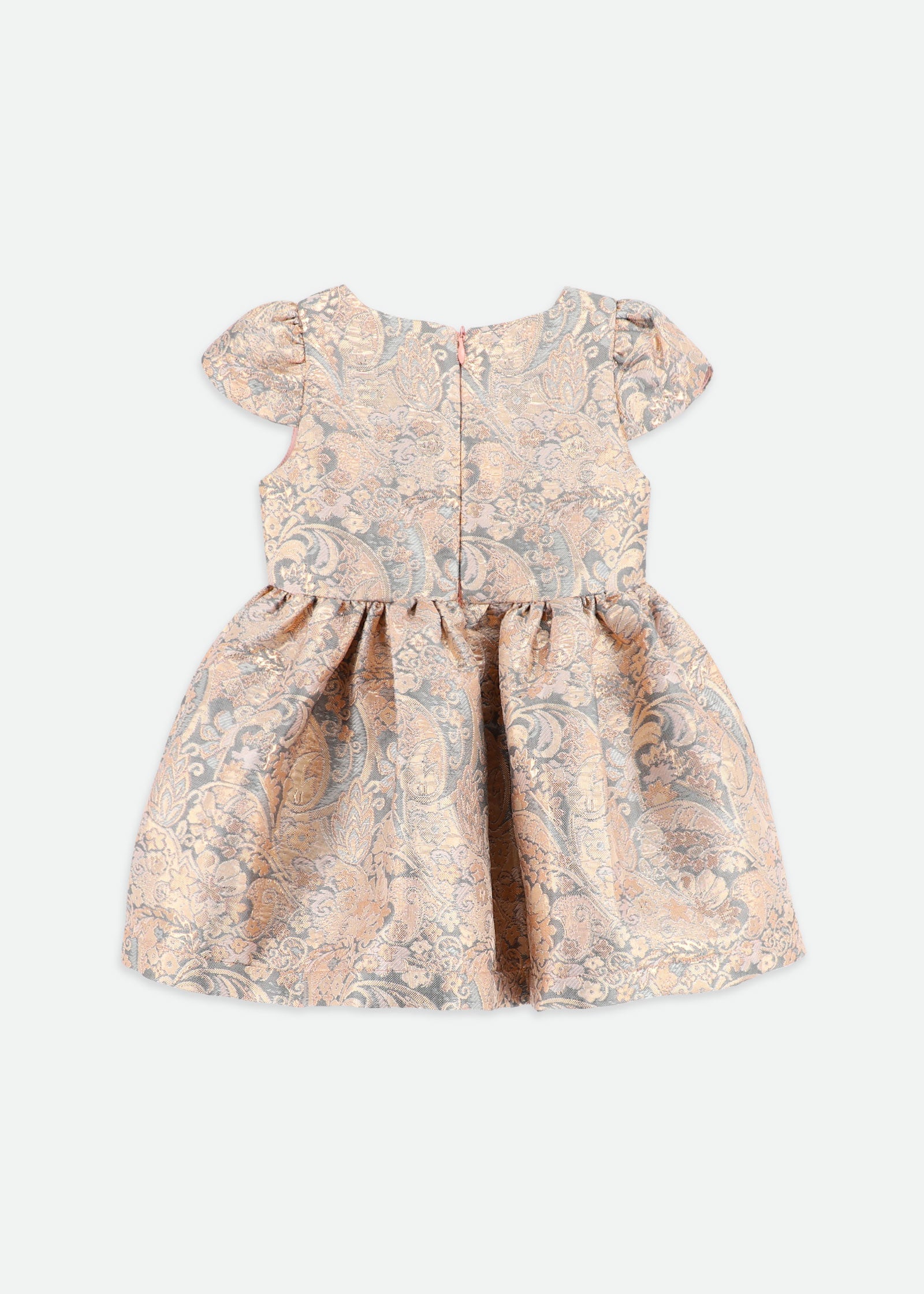 Madison Baby Paisley Dress Grey