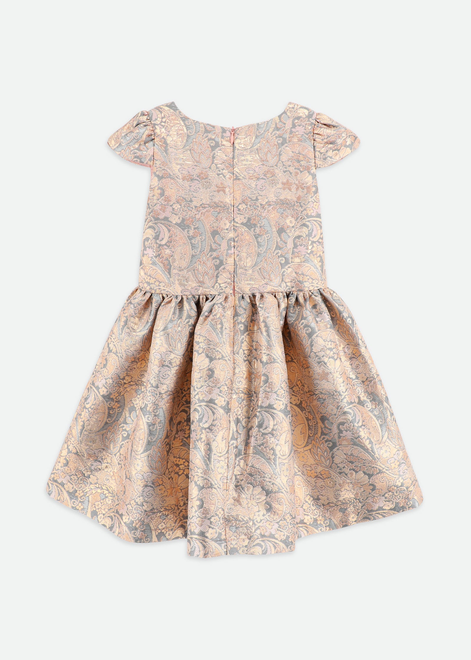 Madison Paisley Dress Grey