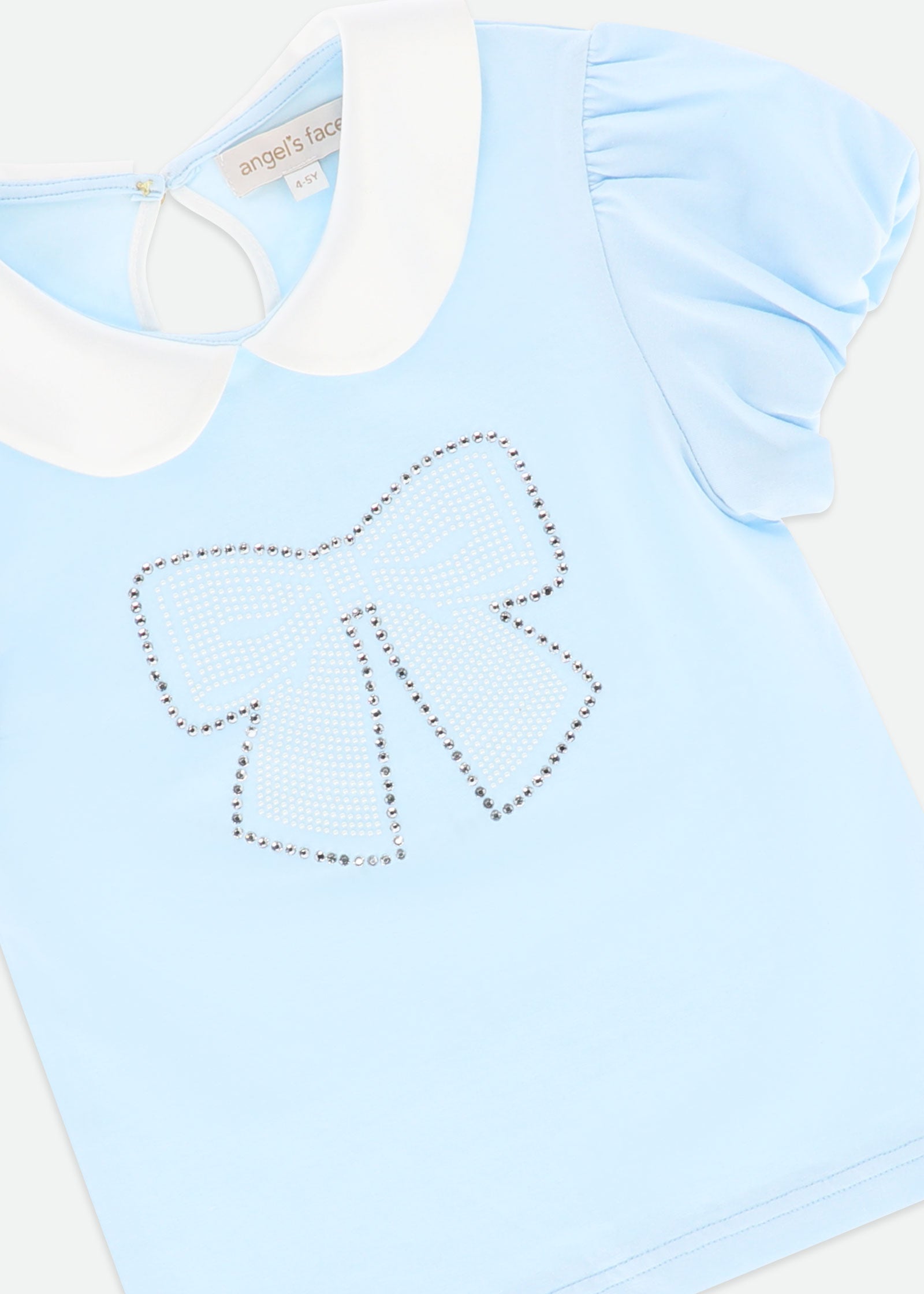 Mallory Bow Top Pale Blue