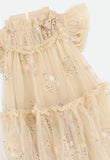 Marietta Glitter Star Dress Gold