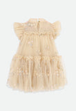 Marietta Glitter Star Dress Gold