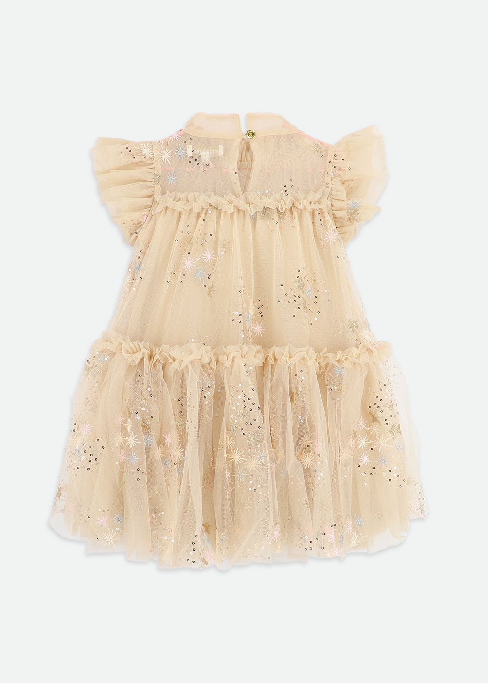 Marietta Glitter Star Dress Gold