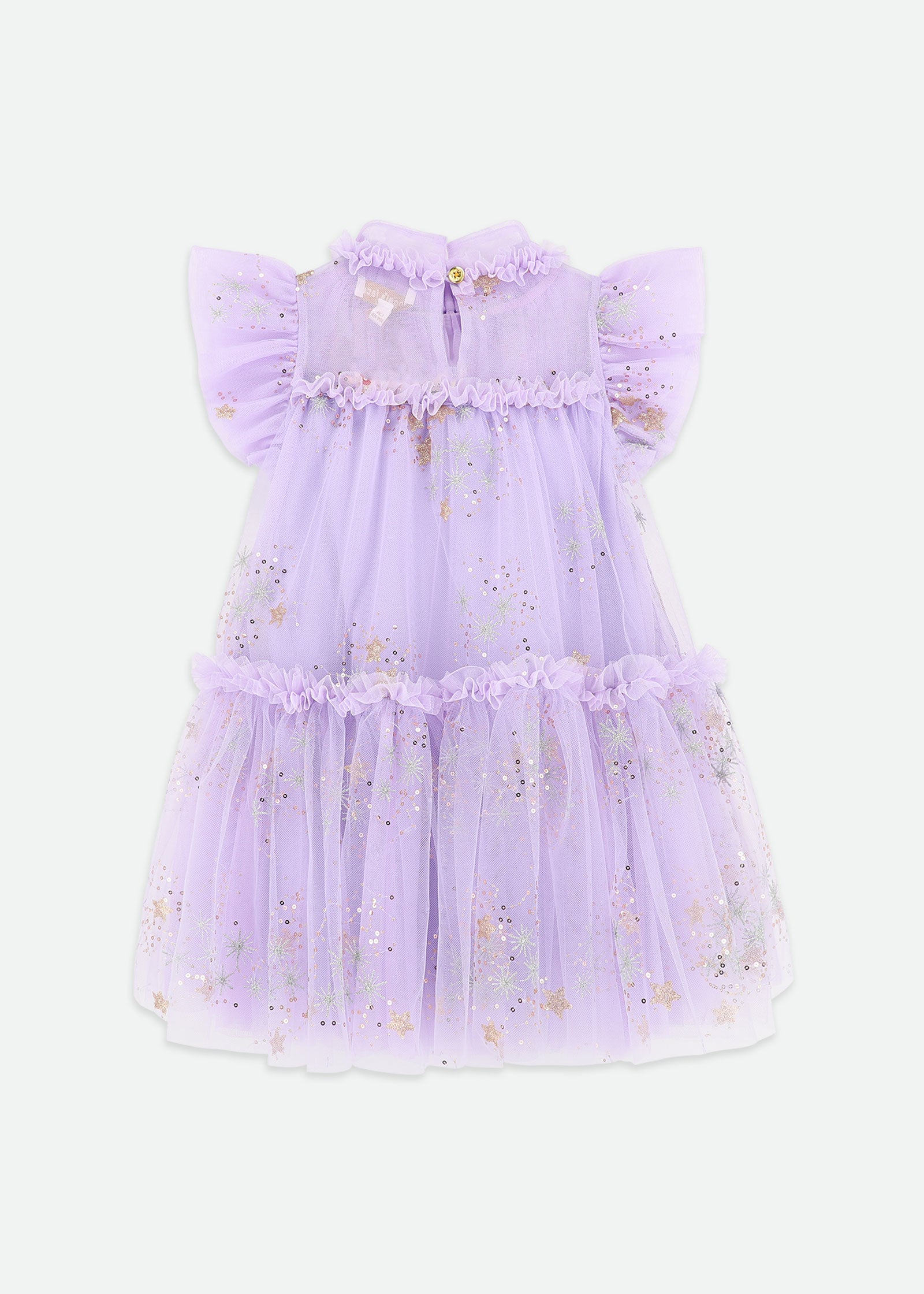 Marietta Multi Glitter Star Dress Lilac