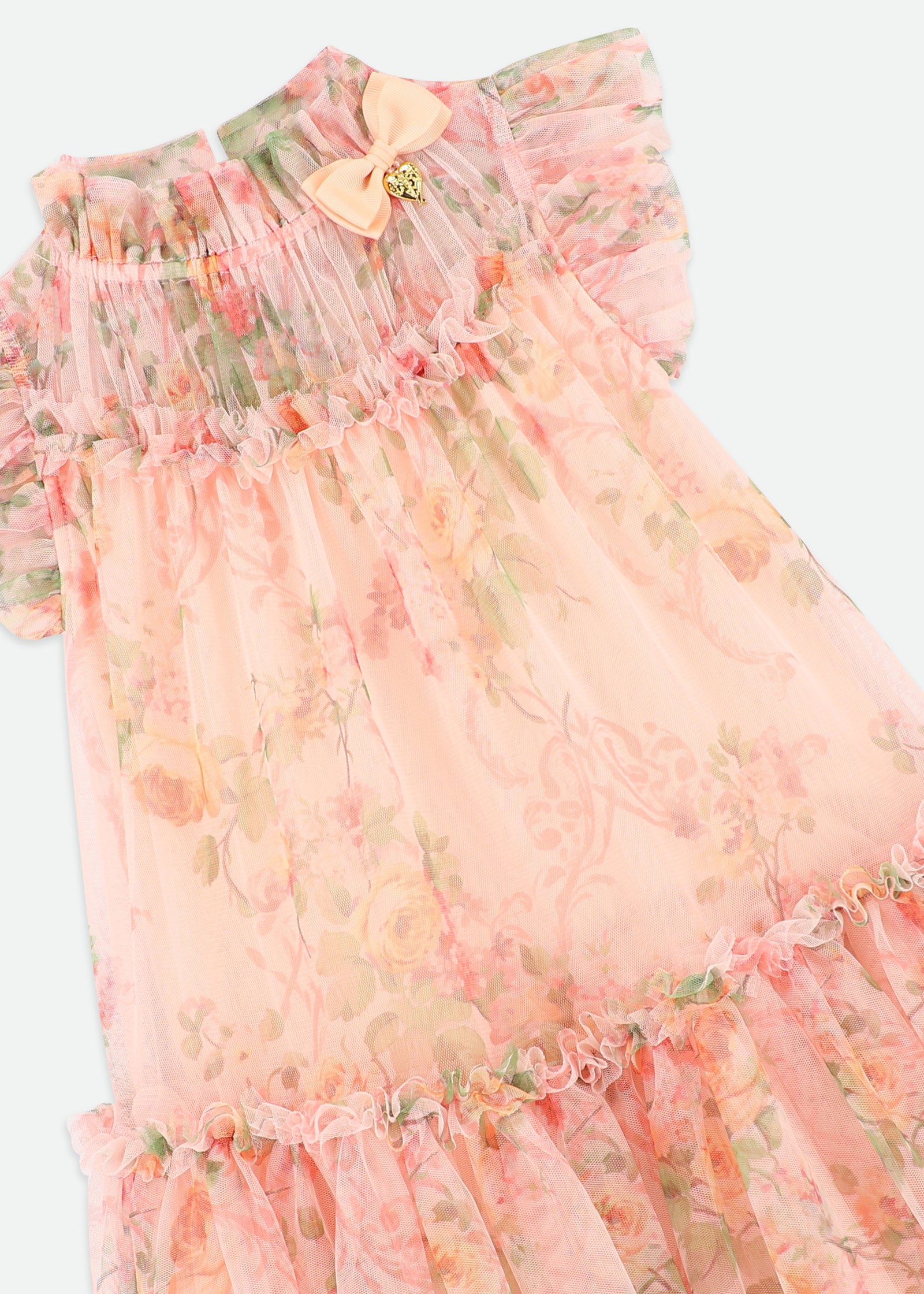 Marigold Primrose Dress Peach – Angel's Face