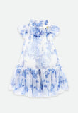 Marigold Blue Flower Dress Snowdrop