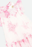 Marigold Roses Dress Snowdrop Pink