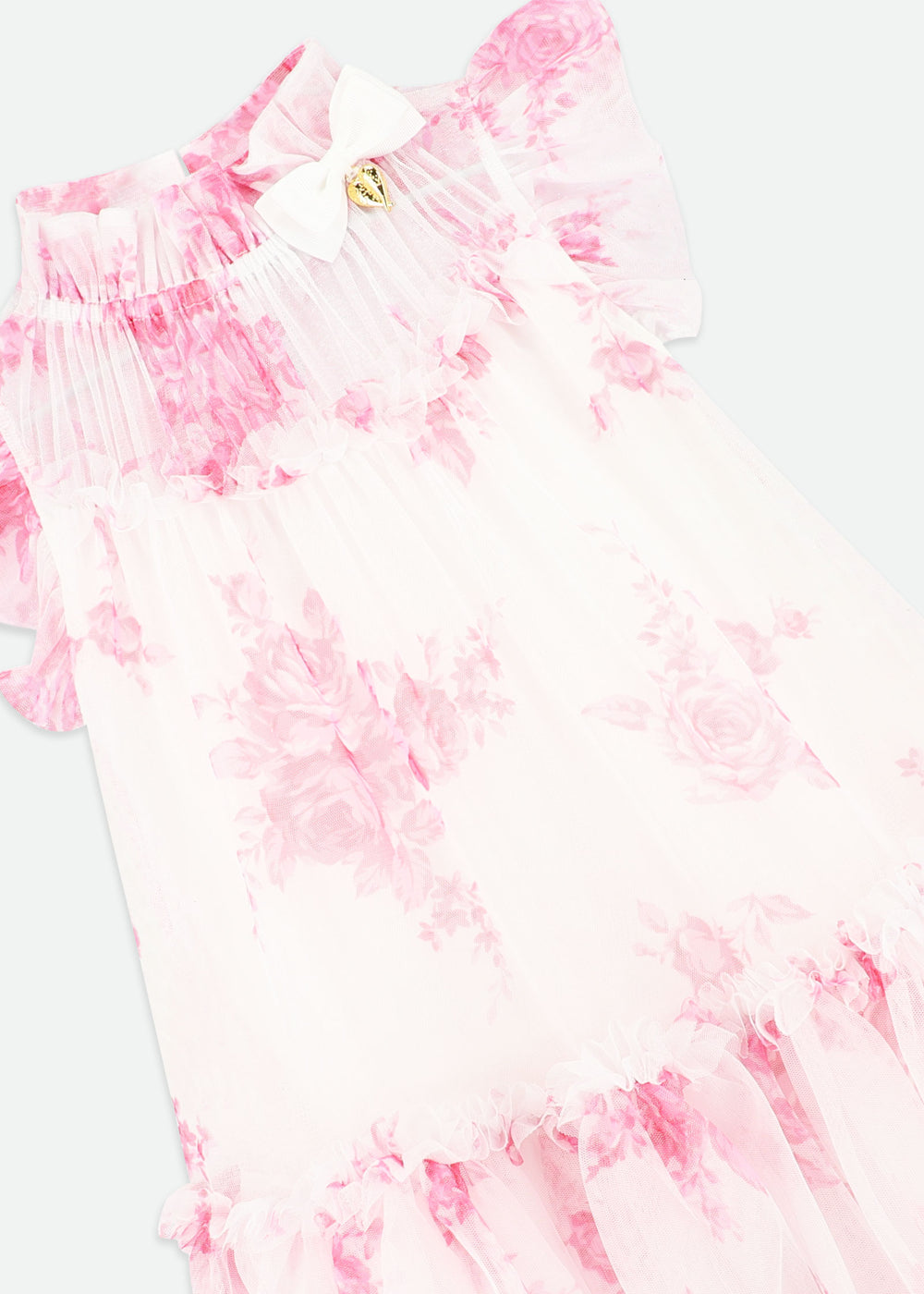 Marigold Roses Dress Snowdrop Pink