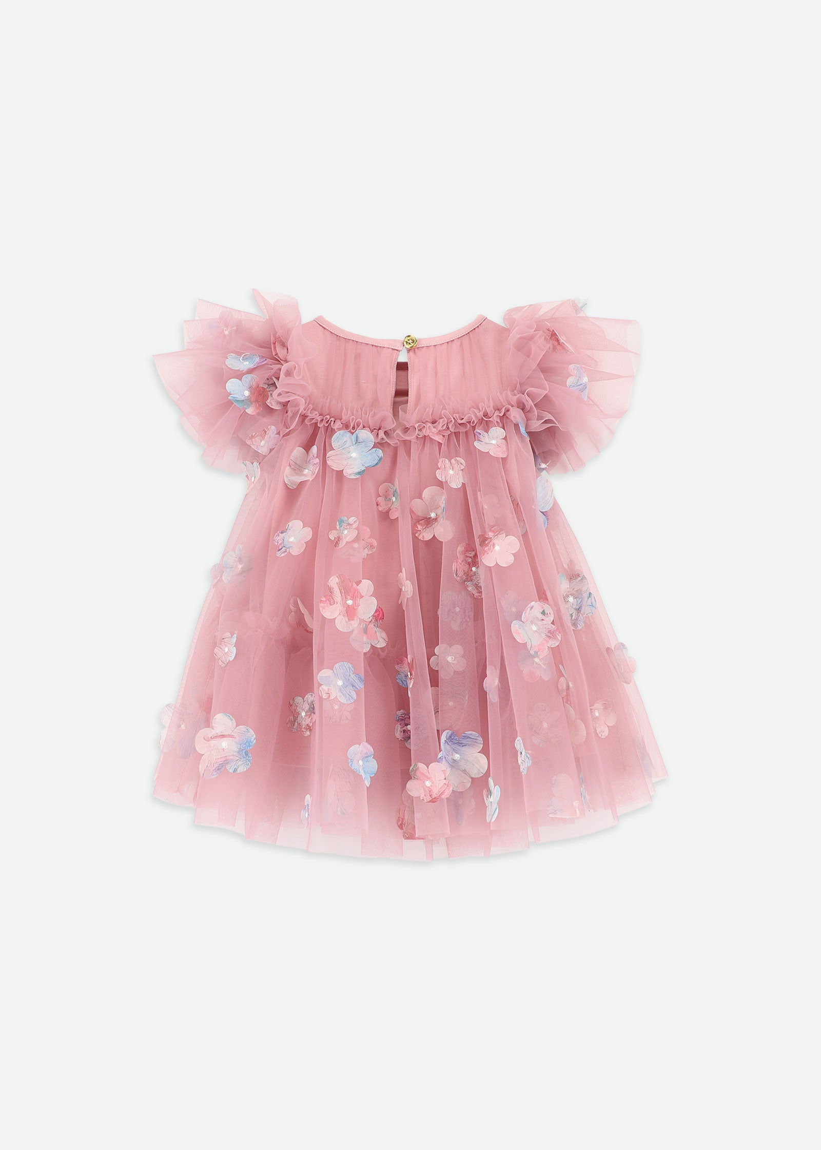 Marlowe Baby Petal Tulle Dress Lilac Rose