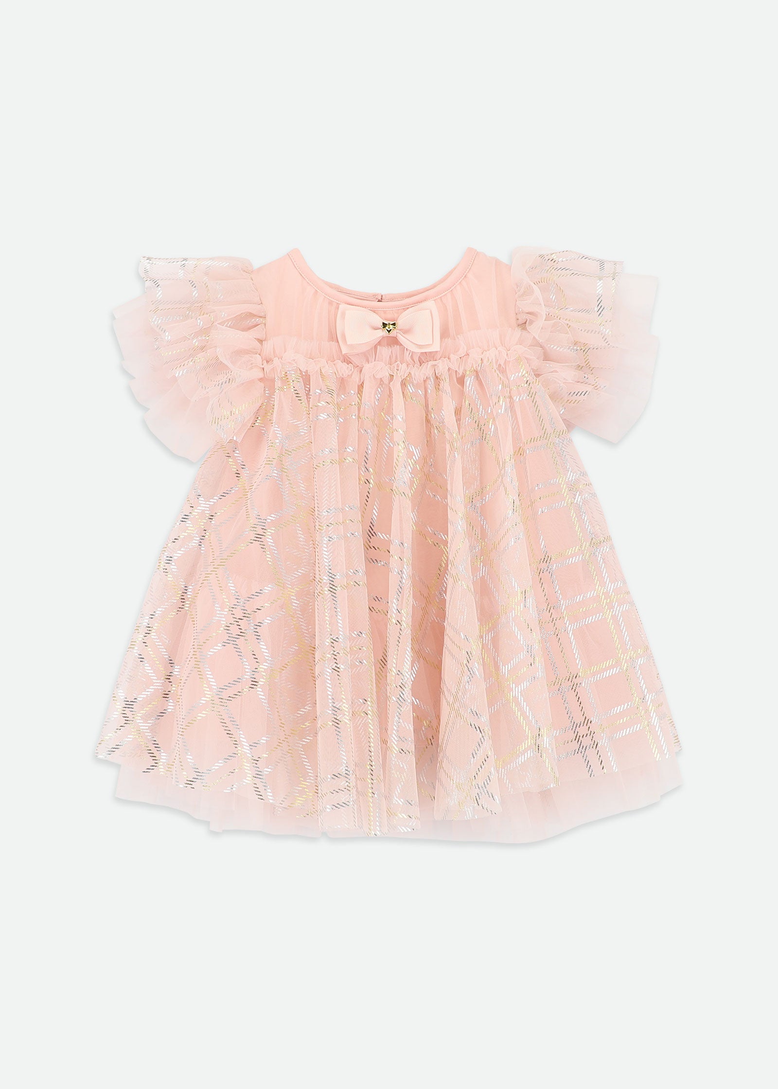 Marlowe Bias Check Baby Dress Sweet Blush