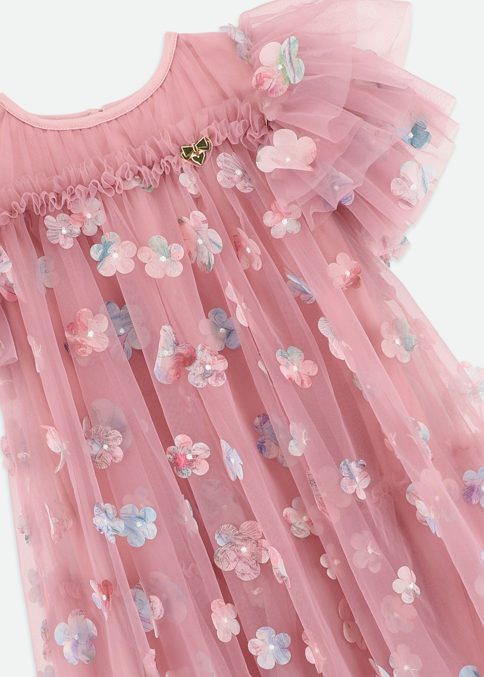 Marlowe Petal Tulle Dress Lilac Rose
