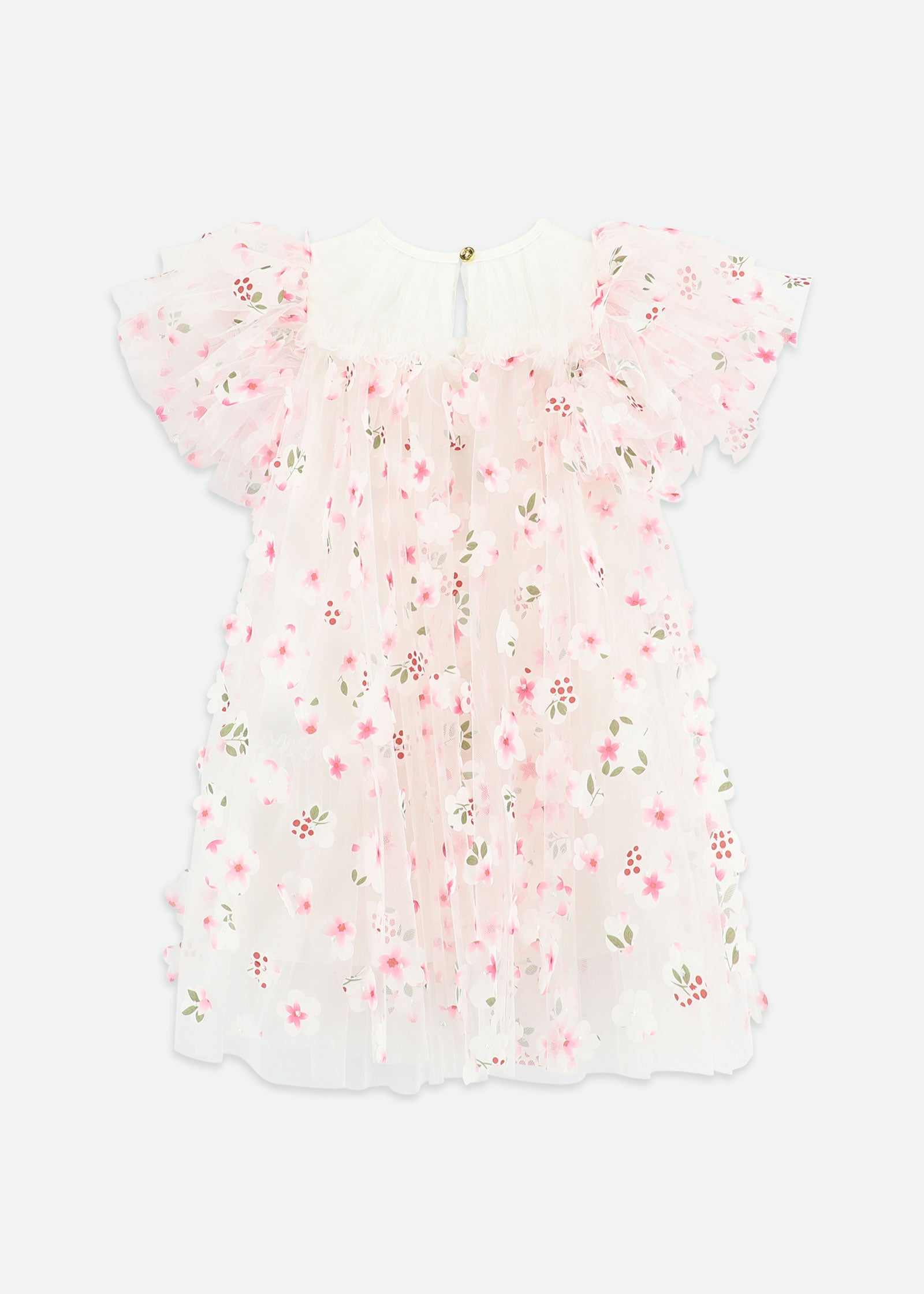 Marlowe Petal Tulle Dress Snowdrop