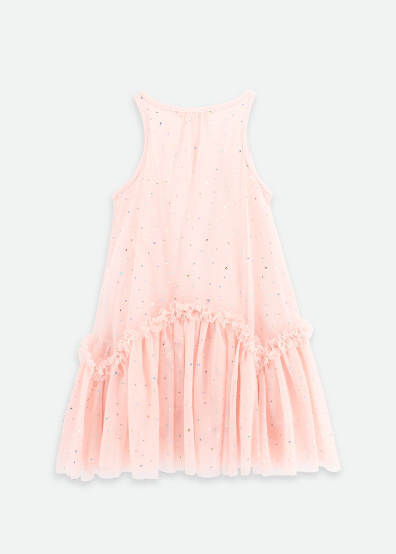 Martine Sparkle Dress Pale Pink