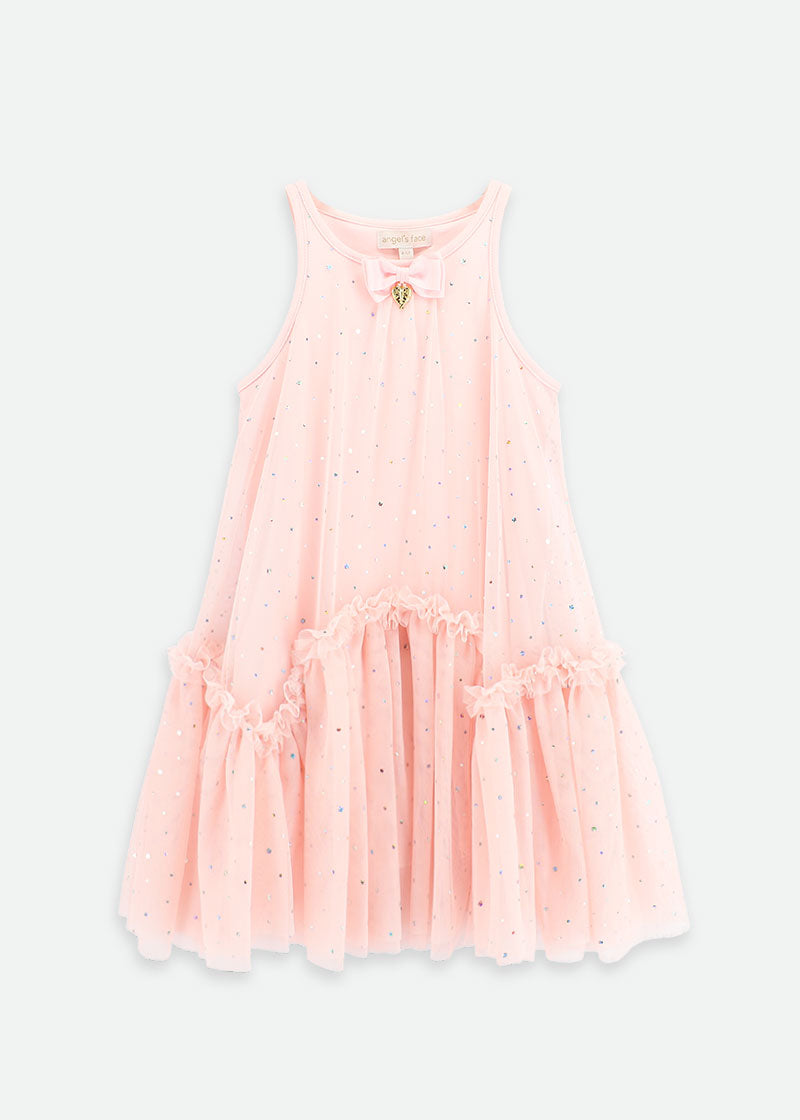 Martine Sparkle Dress Pale Pink