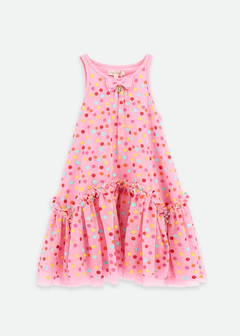 Martine Multi Spot Dress Rose