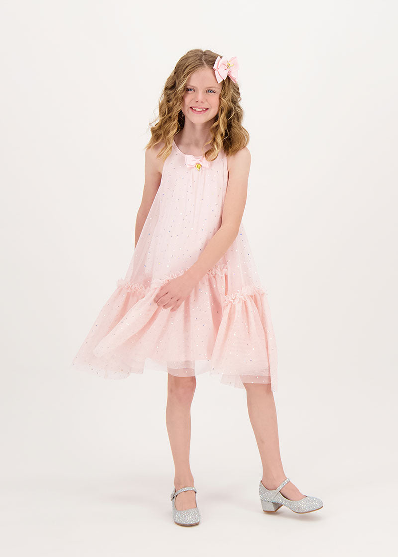 Martine Sparkle Dress Pale Pink