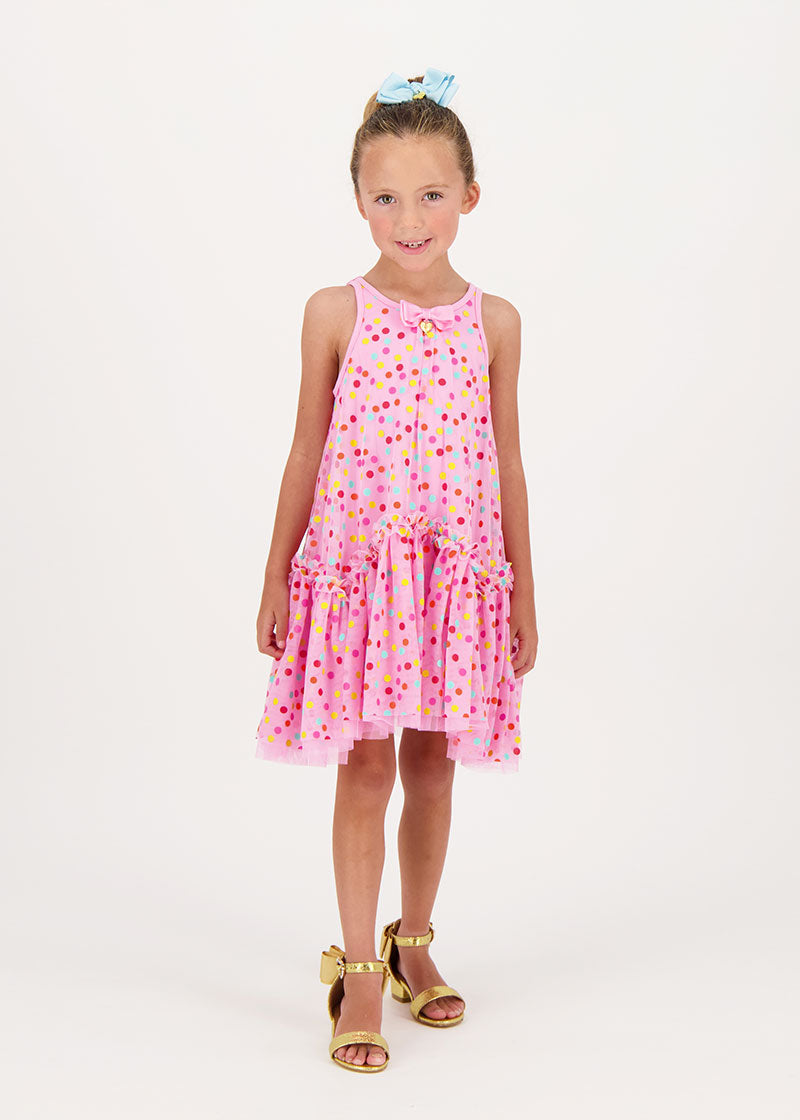 Martine Multi Spot Dress Rose