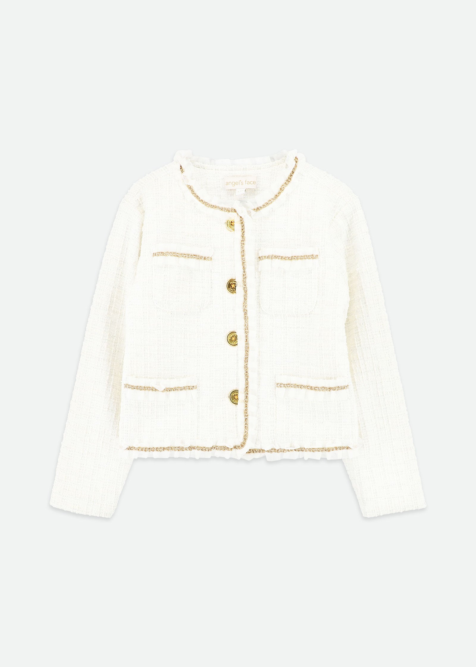 Mary Tweed Jacket Snowdrop – Angel's Face
