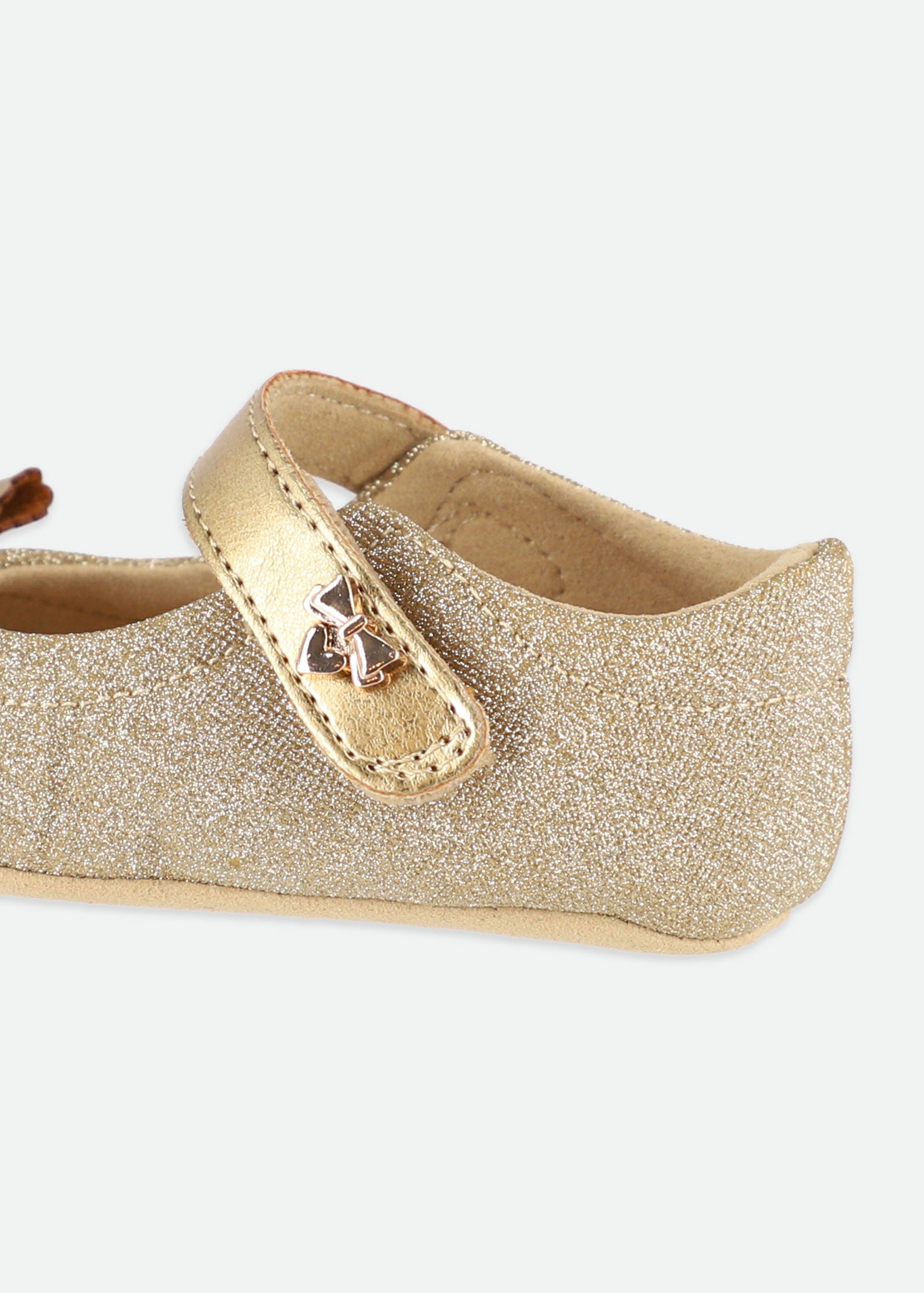 Maxine Glitter Baby Shoe Gold Angel s Face