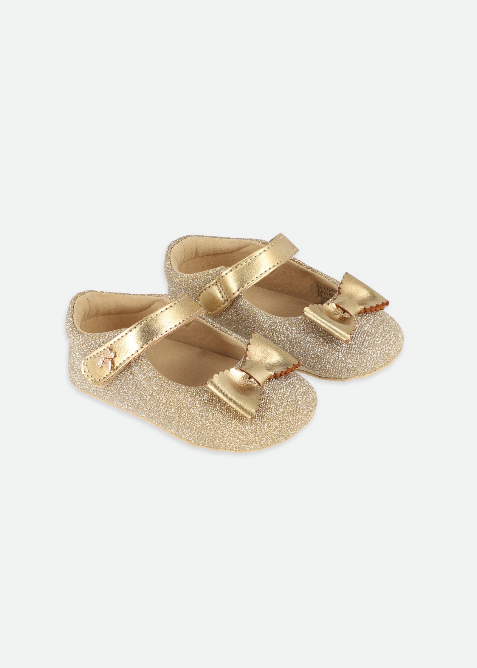 Maxine Glitter Baby Shoe Gold