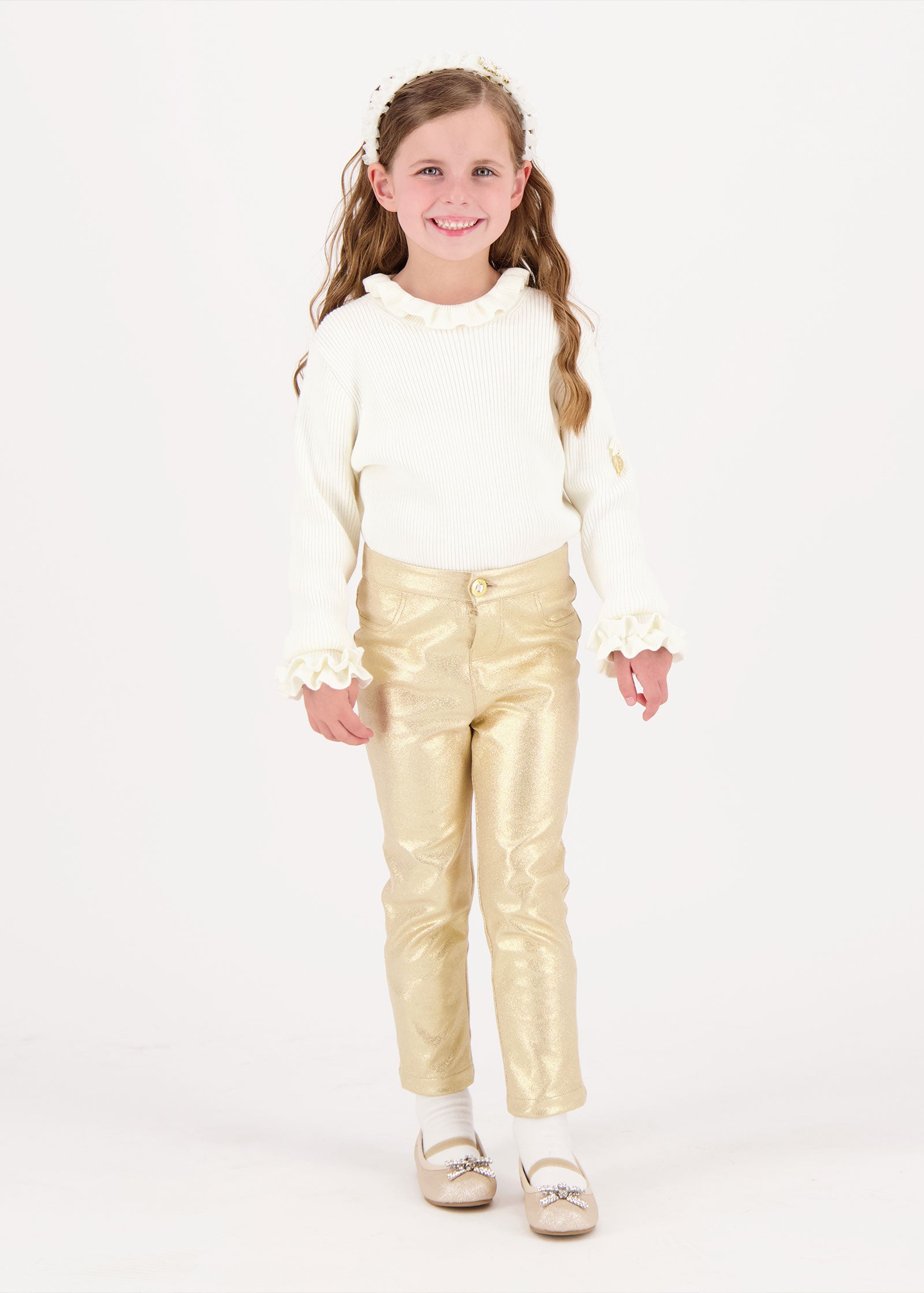 Merrylegs Metallic Jeggings Gold