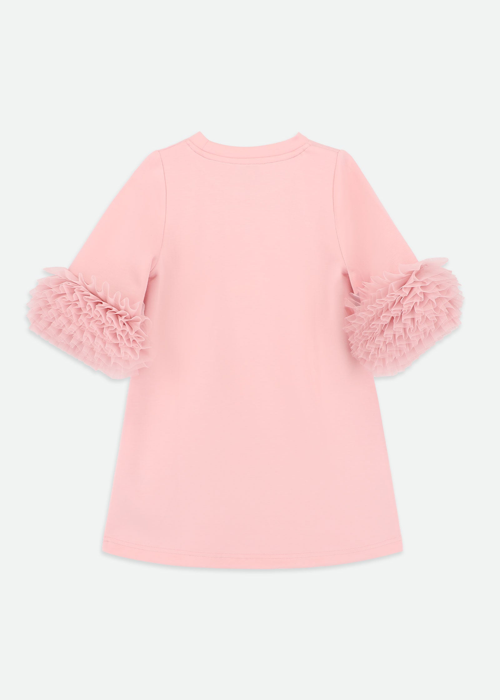 Meryl Ruffle Sleeves Dress Pink